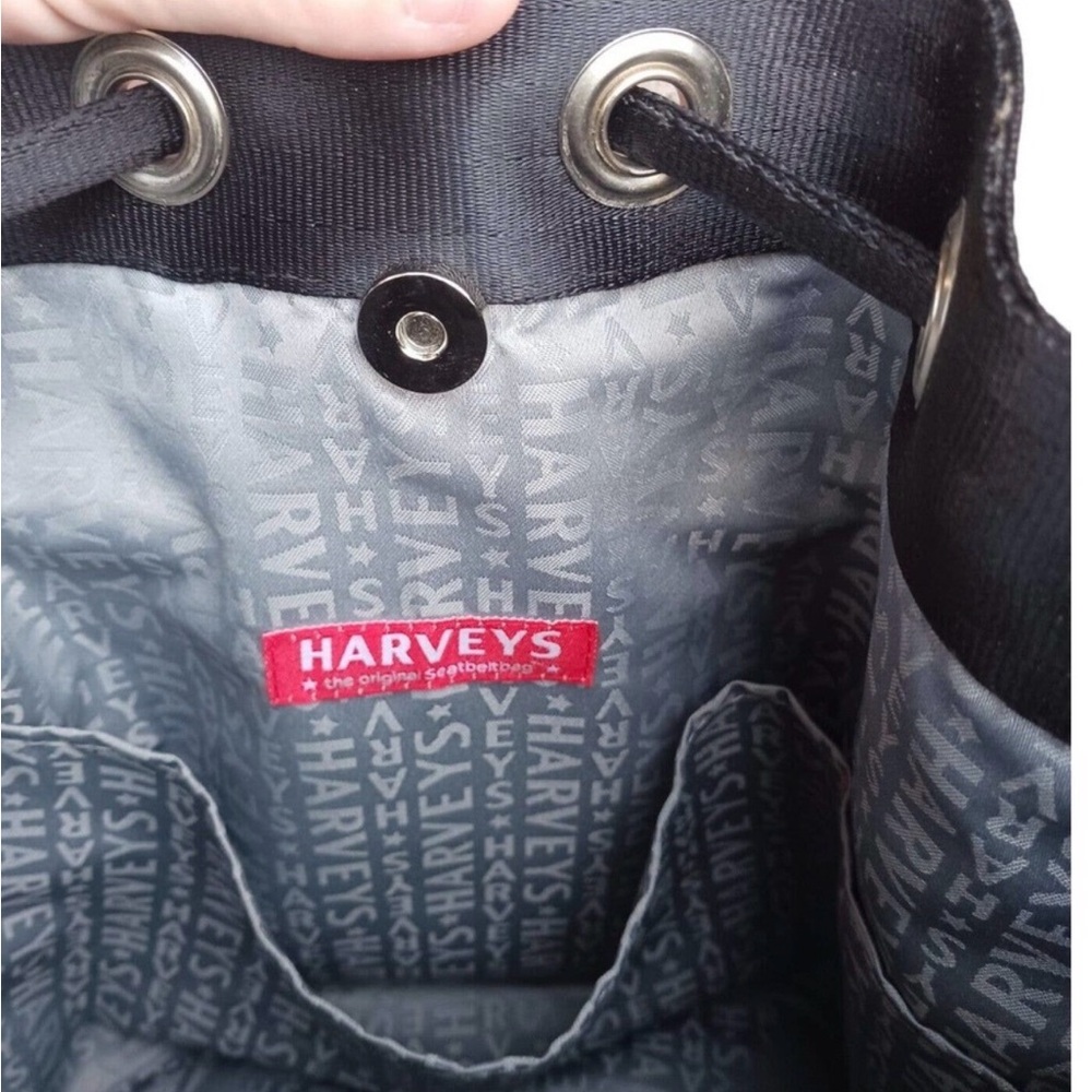 *Harveys Solid Black With Monogram Strap Berkley … - image 7